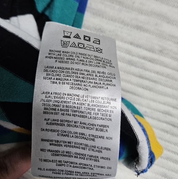 Guess Originals Striped Short Sleeve T-Shirt Men's Medium - Picture 5 of 7